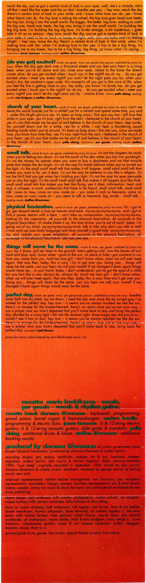 Roxette - Joyride - Quarantunes