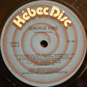 Geneviève Paris - Entre Le Vert Et Le Gris... 1978 - Quarantunes