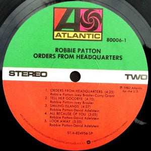 Robbie Patton - Orders From Headquarters 1982 - Quarantunes