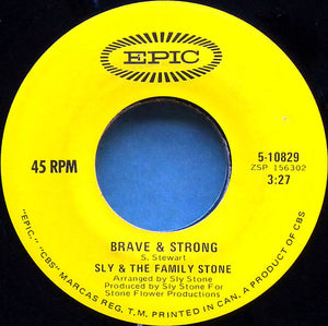Sly & The Family Stone - Runnin' Away / Brave & Strong