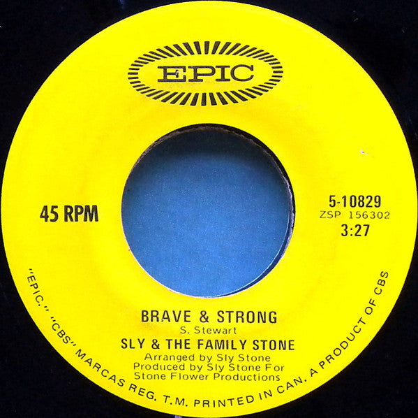 Sly & The Family Stone - Runnin' Away / Brave & Strong