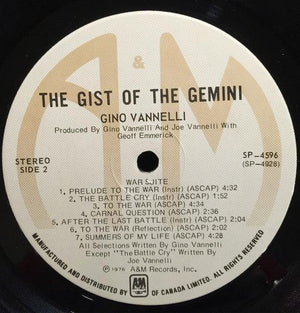 Gino Vannelli - The Gist Of The Gemini 1976 - Quarantunes