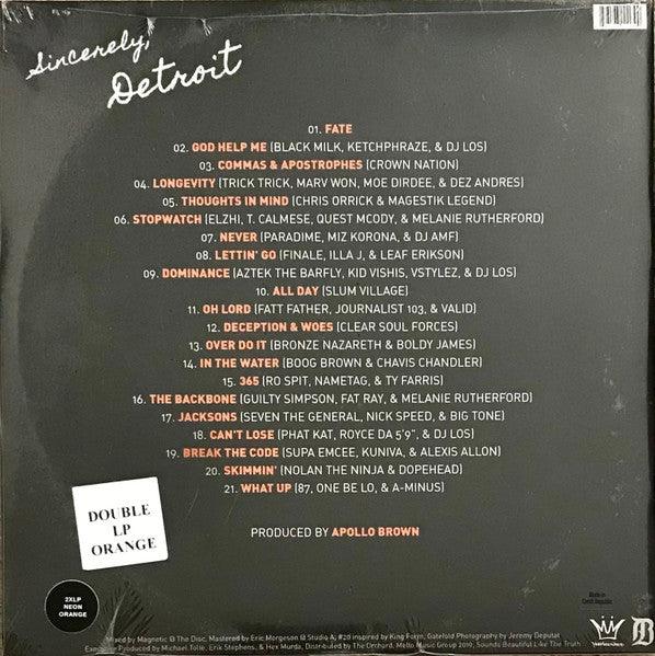 Apollo Brown - Sincerely, Detroit 2022 - Quarantunes