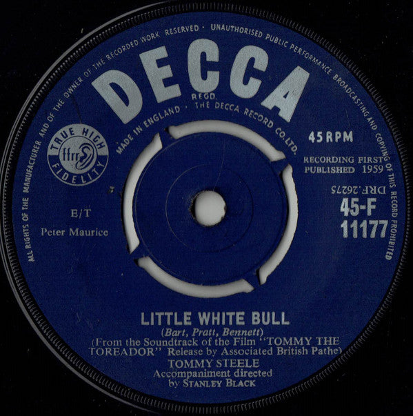 Tommy Steele - Little White Bull