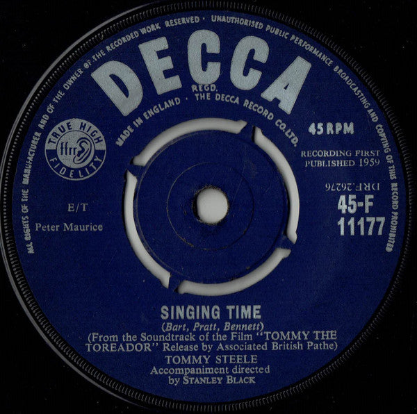 Tommy Steele - Little White Bull