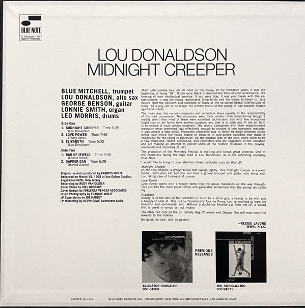Lou Donaldson - Midnight Creeper