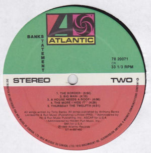 Bankstatement - Bankstatement 1989 - Quarantunes