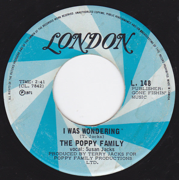 The Poppy Family - I Was Wondering / Where Evil Grows
