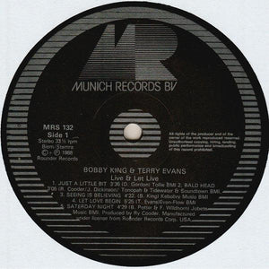 Bobby King & Terry Evans - Live And Let Live! 1988 - Quarantunes
