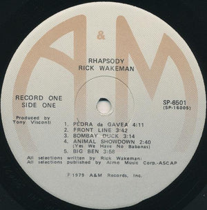 Rick Wakeman - Rhapsodies (2 x LP) 1979 - Quarantunes