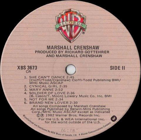 Marshall Crenshaw - Marshall Crenshaw 1982 - Quarantunes