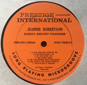 Jeannie Robertson - World's Greatest Folk Singer 1961 - Quarantunes