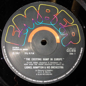 Lionel Hampton And His Orchestra - The Exciting Hamp In Europe In Person