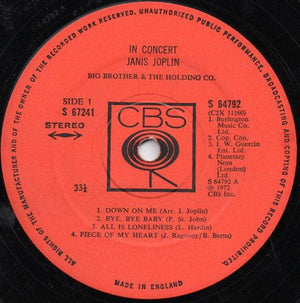 Janis Joplin - Joplin In Concert - Quarantunes