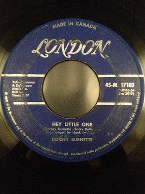Dorsey Burnette - Hey Little One / Big Rock Candy Mountain 1960 - Quarantunes