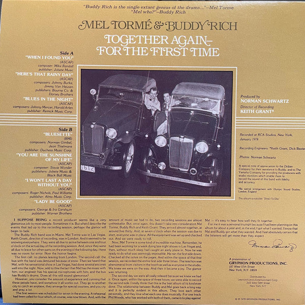 Mel Tormé - Together Again-For The First Time