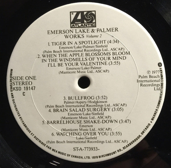 Emerson, Lake & Palmer - Works (Volume 2)