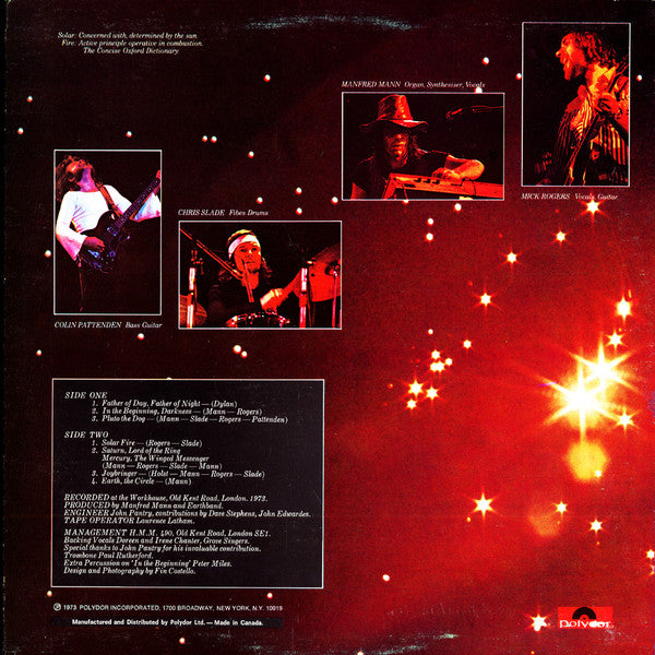 Manfred Mann's Earth Band - Solar Fire