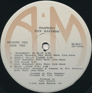 Rick Wakeman - Rhapsodies (2 x LP) 1979 - Quarantunes