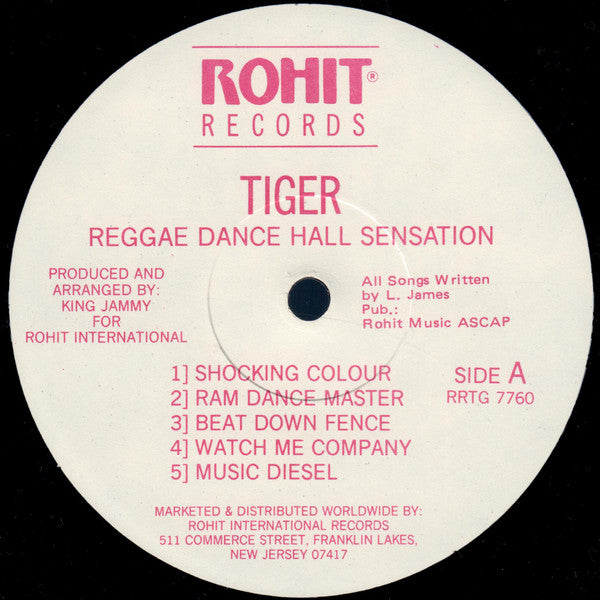 Tiger - Reggae Dance Hall Sensation