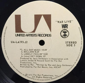 War - War Live - 1973 - Quarantunes