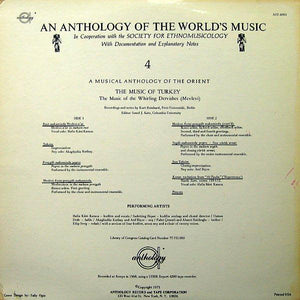 Various - An Anthology Of The World's Music: Turkey 1971 - Quarantunes