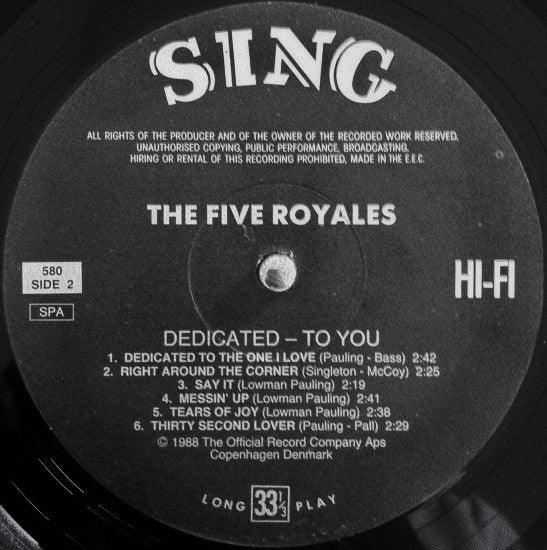 The "5" Royales - Dedicated To You 1988 - Quarantunes