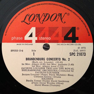 Jacques Loussier Trio -  Brandenburg Concerto No 2