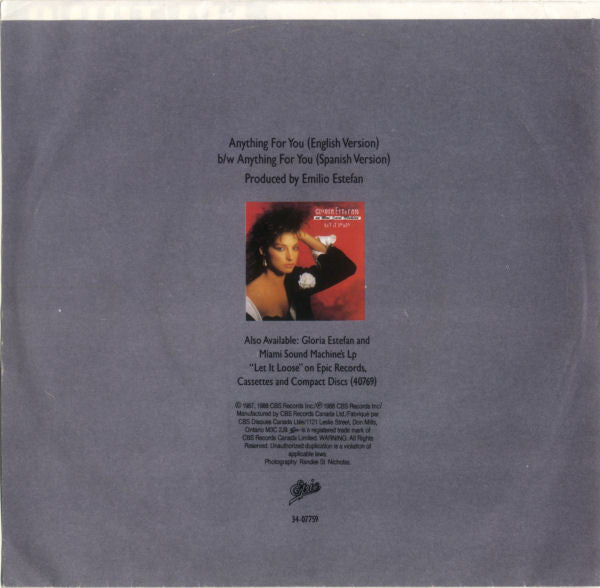 Miami Sound Machine - Anything For You