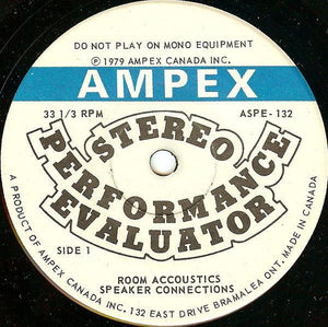 No Artist - Ampex Stereo Performance Evaluator 1979 - Quarantunes