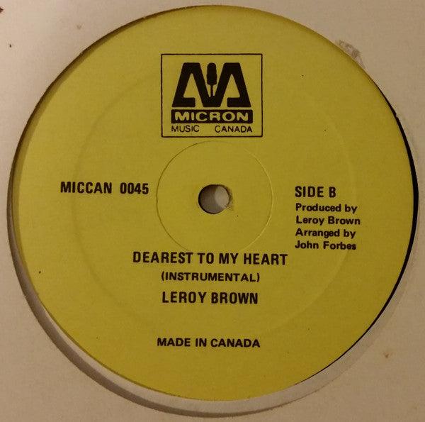 Leroy Brown - Dearest To My Heart (12") - Quarantunes