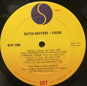 Focus - Dutch Masters - Quarantunes