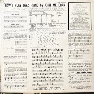John Mehegan - How I Play Jazz Piano (Mono) 1956 - Quarantunes