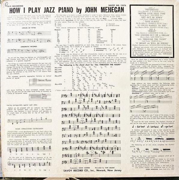 John Mehegan - How I Play Jazz Piano (Mono) 1956 - Quarantunes