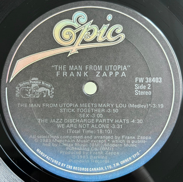Frank Zappa - The Man From Utopia