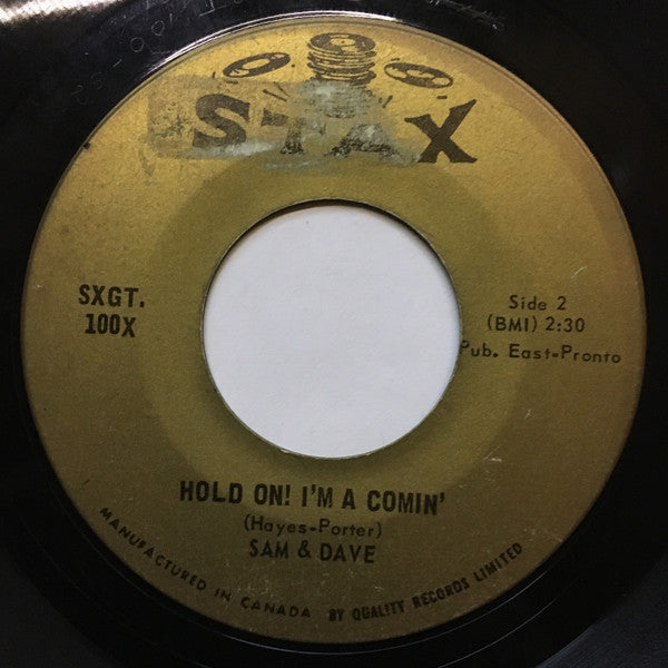 Sam & Dave - You Don't Know Like I Know / Hold On! I'm A Comin'