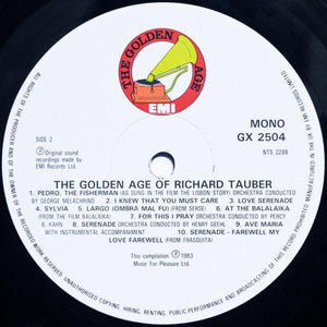 Richard Tauber - The Golden Age Of Richard Tauber - 1983 - Quarantunes