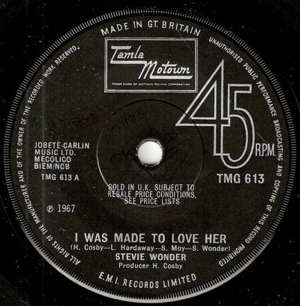 Stevie Wonder - I Was Made To Love Her