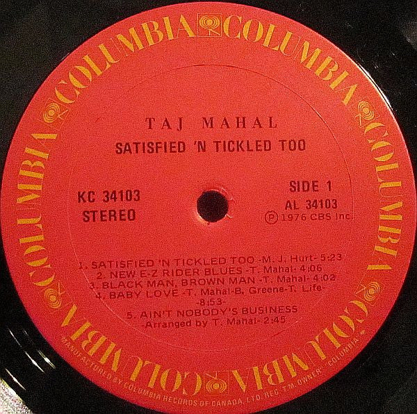 Taj Mahal - Satisfied 'N Tickled Too