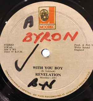 Revelation - With You Boy / Jah Feelings (12") - Quarantunes