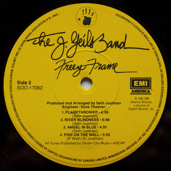 The J. Geils Band - Freeze Frame