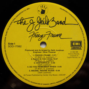The J. Geils Band - Freeze Frame