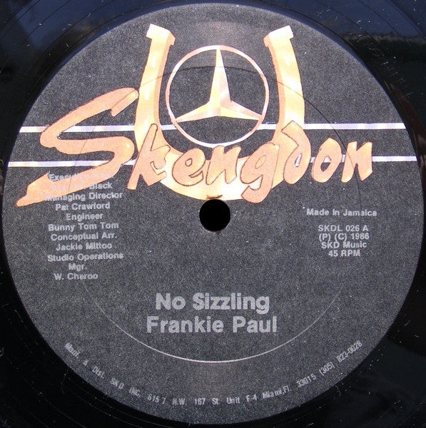 Frankie Paul - No Sizzling