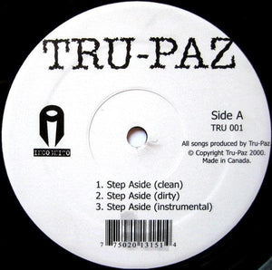 Tru-Paz - Step Aside / The Anthem 2000 - Quarantunes