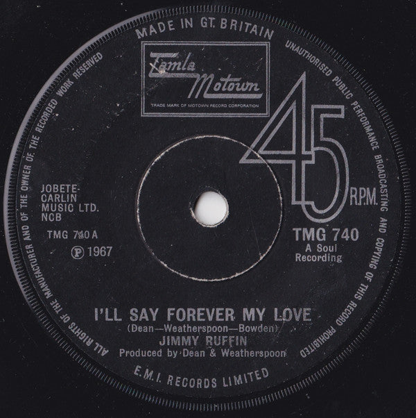 Jimmy Ruffin - I'll Say Forever My Love