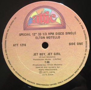 Elton Motello - Jet Boy Jet Girl - 1979 - Quarantunes