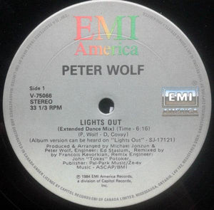 Peter Wolf - Lights Out - 1984 - Quarantunes