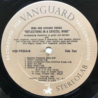 Richard & Mimi Fariña - Reflections In A Crystal Wind 1966 - Quarantunes