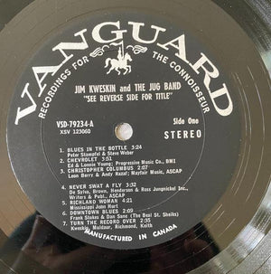 Jim Kweskin & The Jug Band - See Reverse Side For Title - Quarantunes