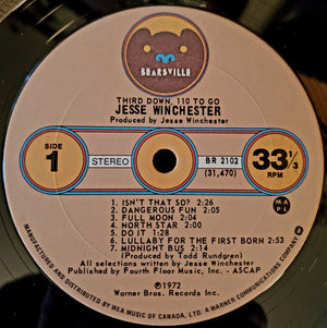 Jesse Winchester - Third Down, 110 To Go